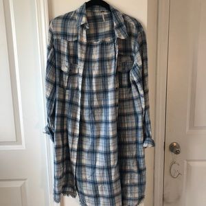 long free people flannel